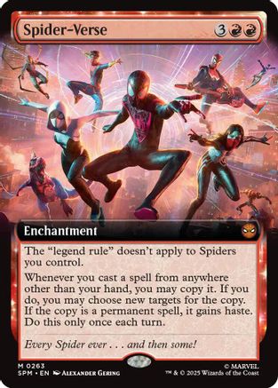 Spider-Verse (Extended Art) (SPM-263) [Marvel's Spider-Man] Foil MTG Single Wizards of the Coast