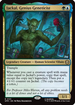 Jackal, Genius Geneticist (SPM-131) [Marvel's Spider-Man] Foil MTG Single Wizards of the Coast