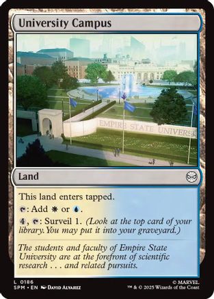 University Campus (SPM-186) [Marvel's Spider-Man] Foil MTG Single Wizards of the Coast