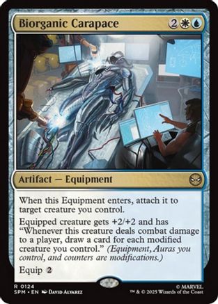 Biorganic Carapace (SPM-124) [Marvel's Spider-Man] Foil MTG Single Wizards of the Coast