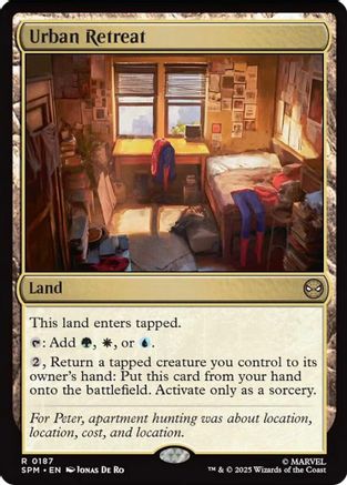 Urban Retreat (SPM-187) [Marvel's Spider-Man] Foil MTG Single Wizards of the Coast