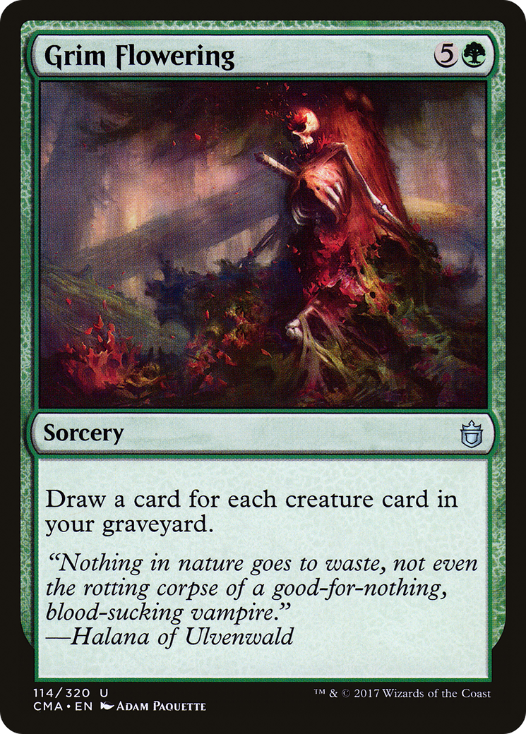 Grim Flowering (CMA-114) [Commander Anthology] MTG Single Wizards of the Coast