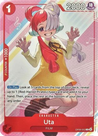 Uta (Welcome Pack Vol. 2) (OP09-002) [One Piece Promotion Cards] One Piece Single Bandai
