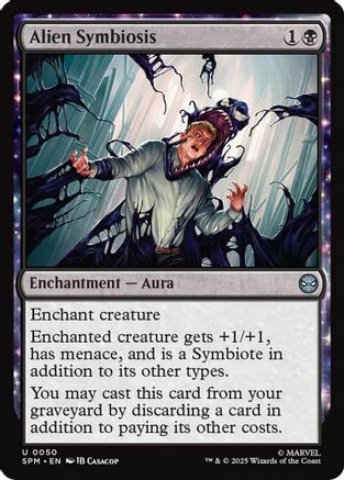 Alien Symbiosis (SPM-050) [Marvel's Spider-Man] Foil MTG Single Wizards of the Coast