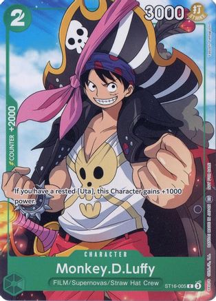 Monkey.D.Luffy (Welcome Pack Vol. 2) (ST16-005) [One Piece Promotion Cards] One Piece Single Bandai