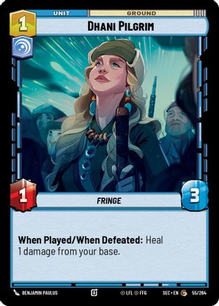 Dhani Pilgrim (55/264) [Secrets of Power] Star Wars: Unlimited Single Disney