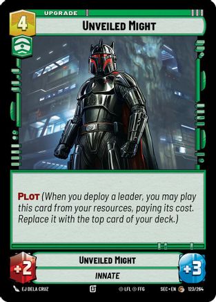 Unveiled Might (123/264) [Secrets of Power] Star Wars: Unlimited Single Disney