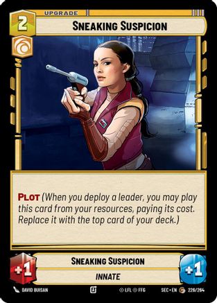 Sneaking Suspicion (226/264) [Secrets of Power] Star Wars: Unlimited Single Disney