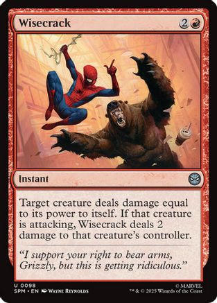 Wisecrack (SPM-098) [Marvel's Spider-Man] Foil MTG Single Wizards of the Coast