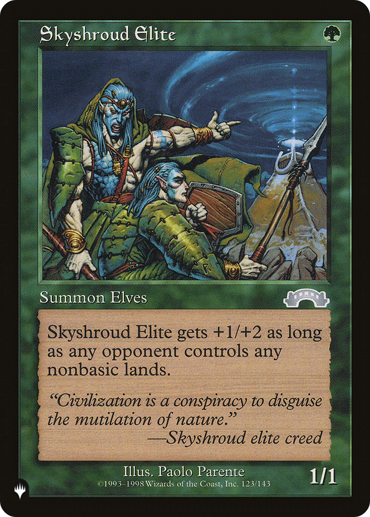Skyshroud Elite (LIST-EXO-123) [Mystery Booster] The List MTG Single Wizards of the Coast