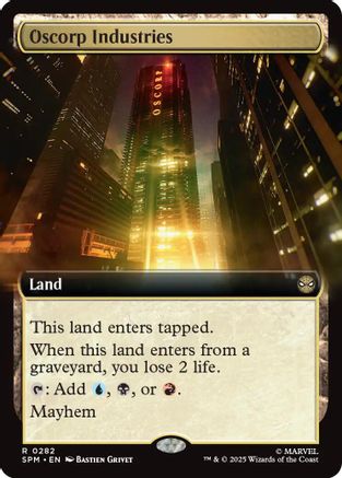 Oscorp Industries (Extended Art) (SPM-282) [Marvel's Spider-Man] Foil MTG Single Wizards of the Coast