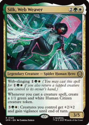 Silk, Web Weaver (SPM-145) [Marvel's Spider-Man] MTG Single Wizards of the Coast