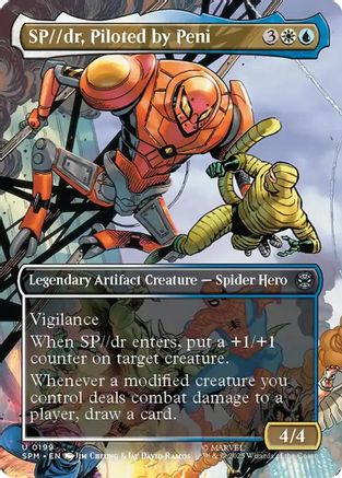 SP//dr, Piloted by Peni (Borderless) (SPM-199) [Marvel's Spider-Man] MTG Single Wizards of the Coast