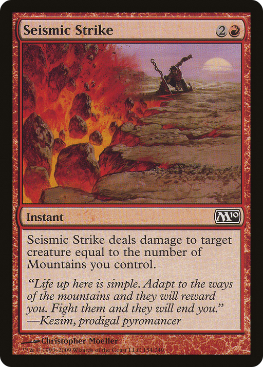 Seismic Strike (M10-154) [Magic 2010] Foil MTG Single Wizards of the Coast