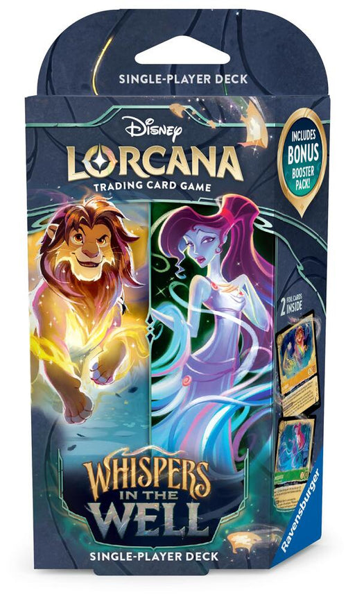 Disney Lorcana: Whispers in the Well - Starter Deck (Amber & Emerald) Lorcana Sealed Ravensburger