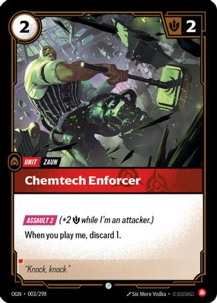 Chemtech Enforcer (003/298) [Origins] Foil Riftbound Singles Riot Games