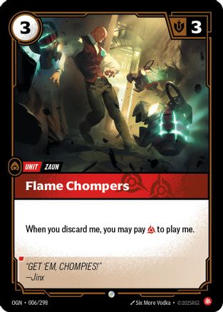 Flame Chompers (006/298) [Origins] Foil Riftbound Singles Riot Games