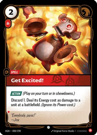 Get Excited! (008/298) [Origins] Foil Riftbound Singles Riot Games
