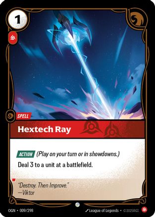 Hextech Ray (009/298) [Origins] Foil Riftbound Singles Riot Games