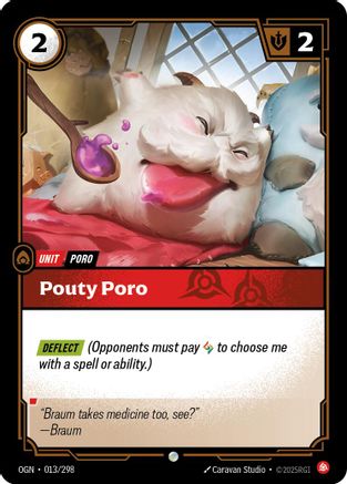 Pouty Poro (013/298) [Origins] Riftbound Singles Riot Games