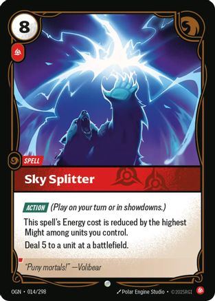 Sky Splitter (014/298) [Origins] Foil Riftbound Singles Riot Games