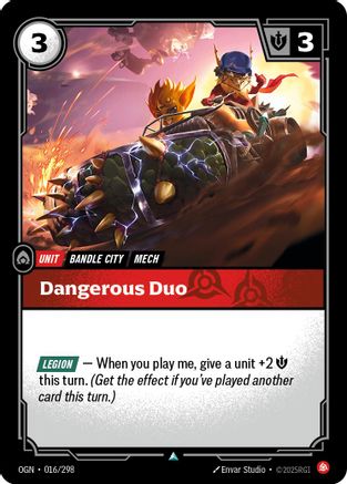 Dangerous Duo (016/298) [Origins] Foil Riftbound Singles Riot Games