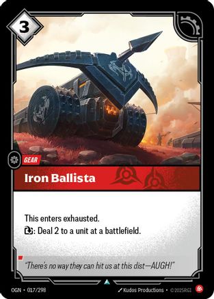 Iron Ballista (017/298) [Origins] Foil Riftbound Singles Riot Games