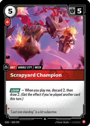 Scrapyard Champion (020/298) [Origins] Riftbound Singles Riot Games
