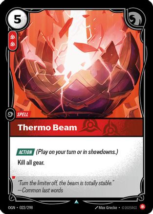 Thermo Beam (022/298) [Origins] Riftbound Singles Riot Games