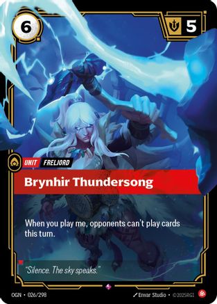 Brynhir Thundersong (026/298) [Origins] Foil Riftbound Singles Riot Games