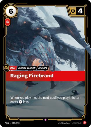 Raging Firebrand (031/298) [Origins] Foil Riftbound Singles Riot Games