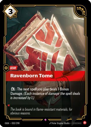 Ravenborn Tome (032/298) [Origins] Foil Riftbound Singles Riot Games