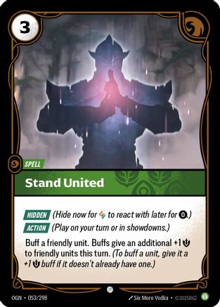 Stand United (053/298) [Origins] Riftbound Singles Riot Games
