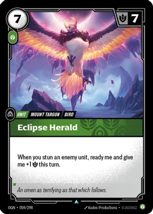 Eclipse Herald (059/298) [Origins] Riftbound Singles Riot Games