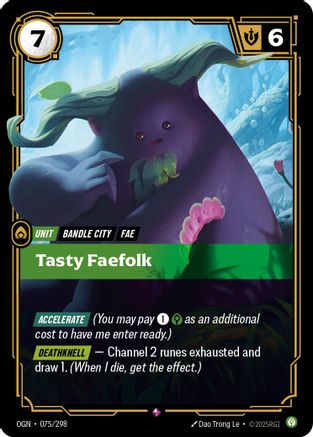 Tasty Faefolk (075/298) [Origins] Foil Riftbound Singles Riot Games