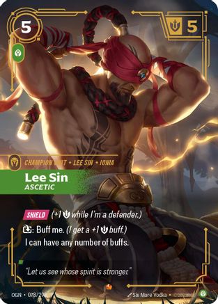 Lee Sin - Ascetic (078/298) - Origins Riftbound Singles Riot Games