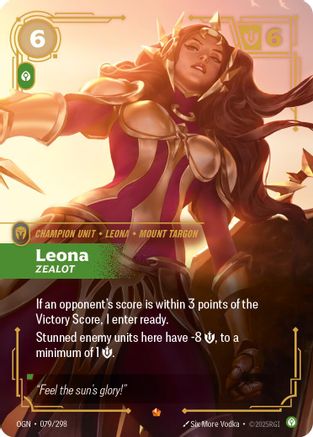 Leona - Zealot (079/298) [Origins] Foil Riftbound Singles Riot Games