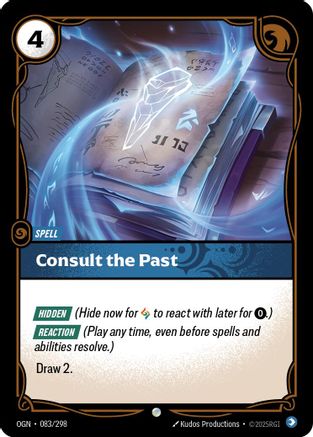 Consult the Past (083/298) [Origins] Foil Riftbound Singles Riot Games