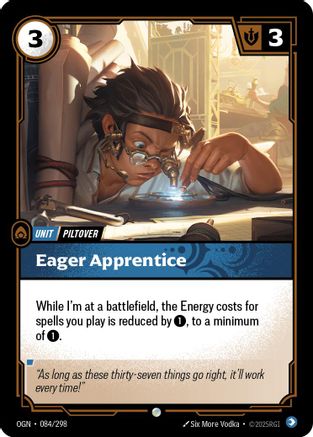 Eager Apprentice (084/298) [Origins] Riftbound Singles Riot Games