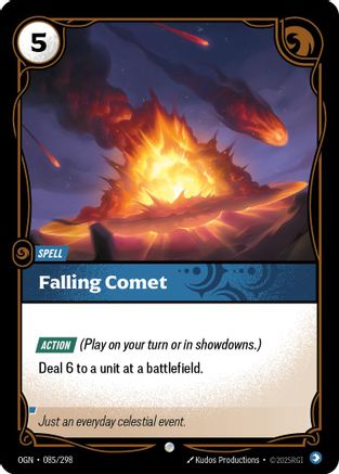 Falling Comet (085/298) [Origins] Foil Riftbound Singles Riot Games