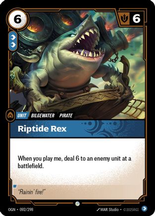 Riptide Rex (092/298) [Origins] Foil Riftbound Singles Riot Games