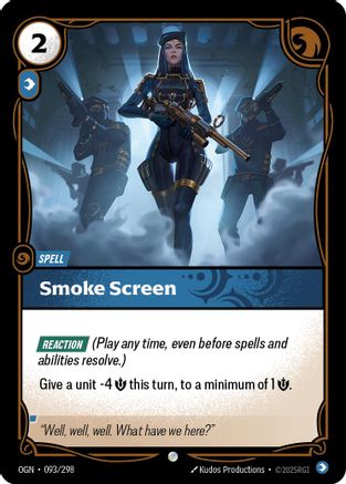 Smoke Screen (093/298) [Origins] Foil Riftbound Singles Riot Games