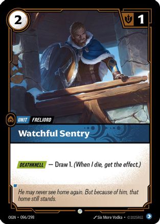 Watchful Sentry (096/298) [Origins] Foil Riftbound Singles Riot Games