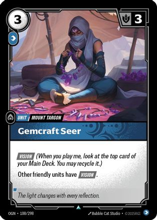 Gemcraft Seer (100/298) [Origins] Foil Riftbound Singles Riot Games