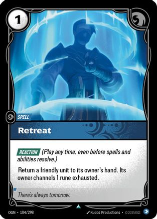 Retreat (104/298) [Origins] Foil Riftbound Singles Riot Games