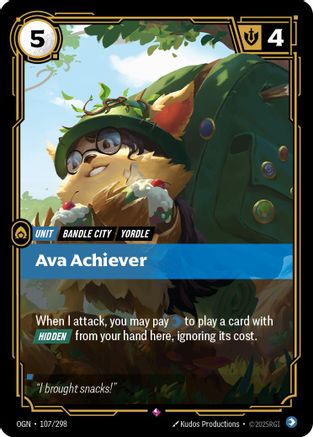 Ava Achiever (107/298) [Origins] Foil Riftbound Singles Riot Games