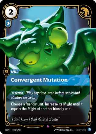 Convergent Mutation (108/298) [Origins] Foil Riftbound Singles Riot Games