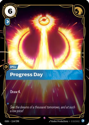 Progress Day (114/298) [Origins] Foil Riftbound Singles Riot Games