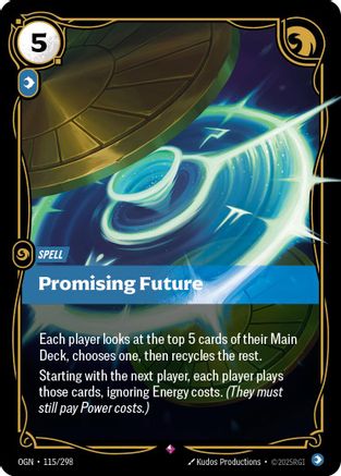 Promising Future (115/298) [Origins] Foil Riftbound Singles Riot Games