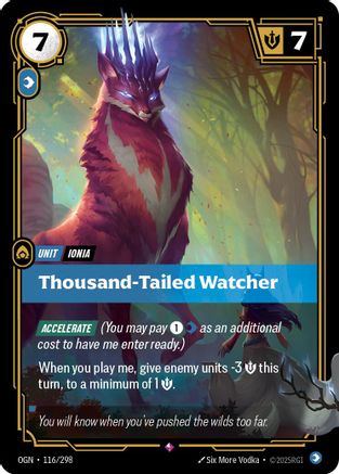 Thousand-Tailed Watcher (116/298) [Origins] Foil Riftbound Singles Riot Games